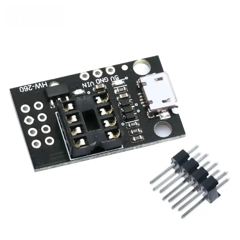 ATtiny85 Development Programmer Board Micro USB Interface Compatible ATtiny13A 25 45 85 Chip One-Click Download Module
