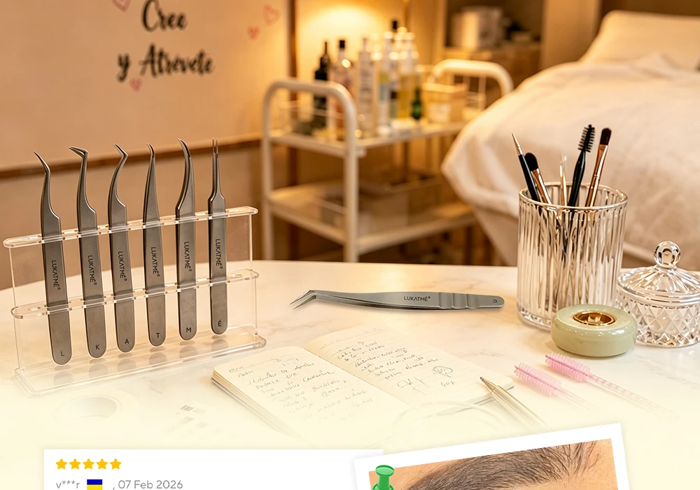LUKATME U-Form 4D Kleeblatt Wimpernverlängerungen, vorgefertigte Fächer, schwarze D-Curl, weiche, voluminöse, leicht zu fächernde Wimpern 8-15mm für den Salon – Detail 12
