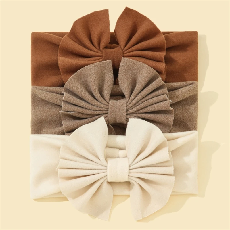 

3pcs Baby Girls Headband Set Bowknot Headwrap Bandage Toddlers Headwear Hairband Infant Baby Newborn Hair Accessories Dropship