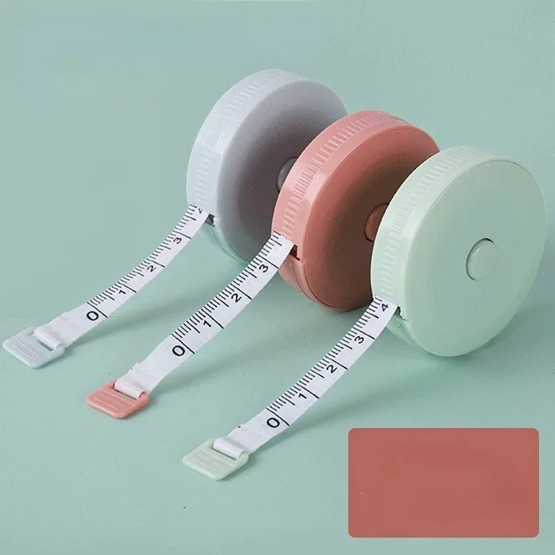 2M Portable Plastic Tape Measure Automatic Retractable Tape Measure Cute Little Soft Tape Measure Retractable Sewing Ruler