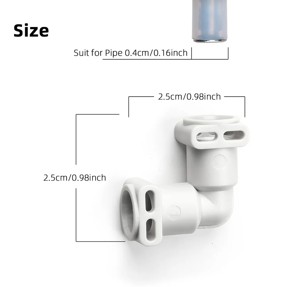 L Shape Connector 2.5*2.5cm Coffee Machine Connector 90-degree Angle Design Broad Compatibility Easy Installation Kit