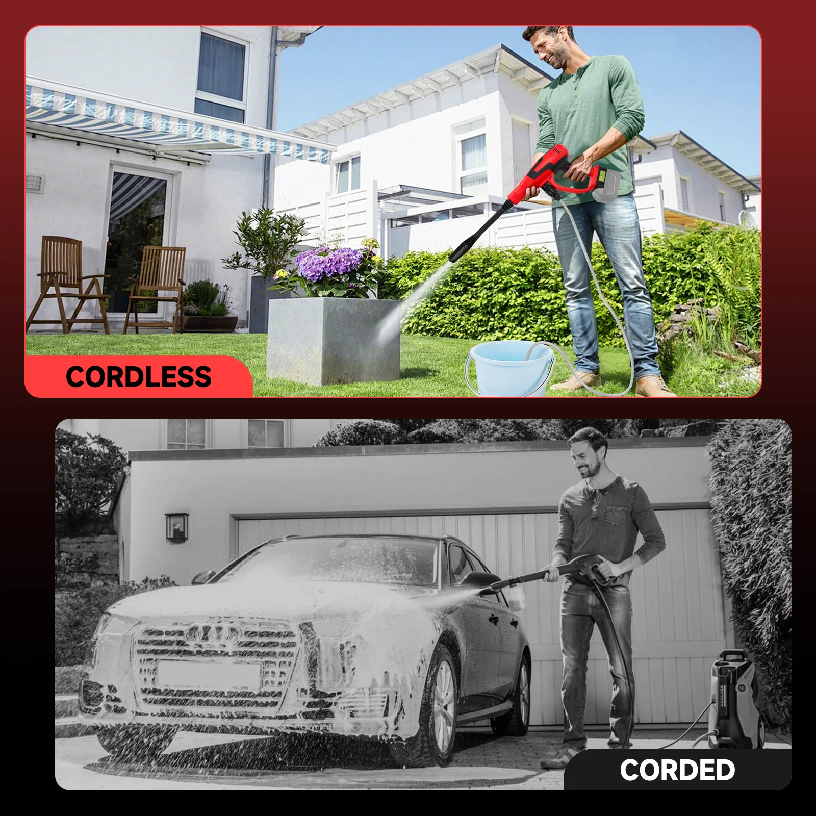 غسالة الضغط الكهربائية بدون فرش 653PSI غسالة الطاقة اللاسلكية 3 سرعات شاشة LCD لبطارية ميلووكي 18 فولت (بدون بطارية)