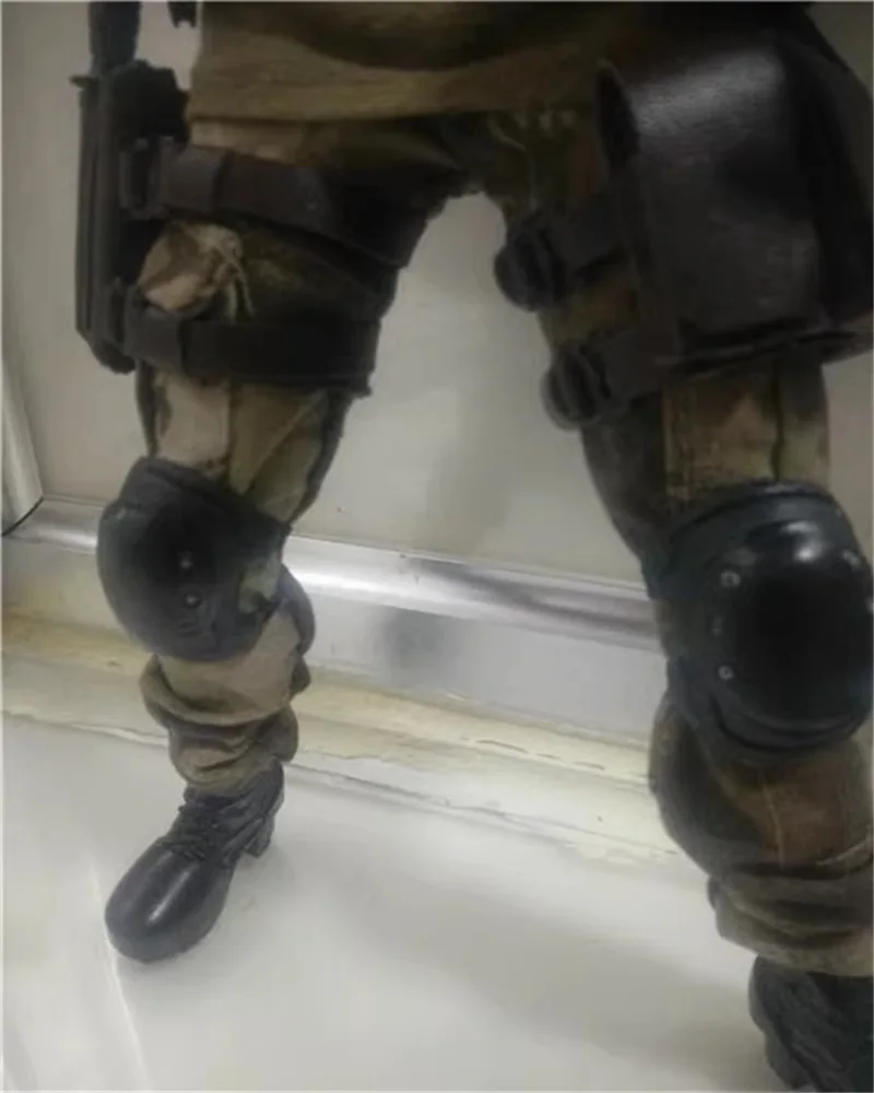 Acessórios de boneca soldado em escala 1/6, modelo de joelheira, brinquedo adequado para figura de ação de 12 '', corpo de boneca em estoque