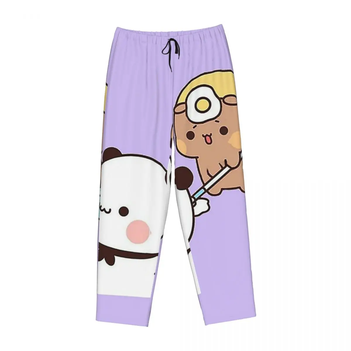 

Женские пижамные брюки Custom Panda Bear Bubu And Dudu с карманами для дома и сна