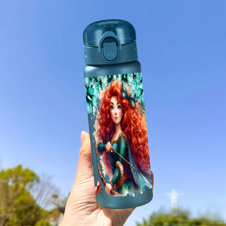 ขวดน้ำพลาสติกลายดอกไม้ดิสนีย์ บราเวอร์ ขนาด 26 ออนซ์ สำหรับเล่นกีฬากลางแจ้ง ของขวัญวันเกิด/งานเลี้ยงฉลองกลับบ้าน