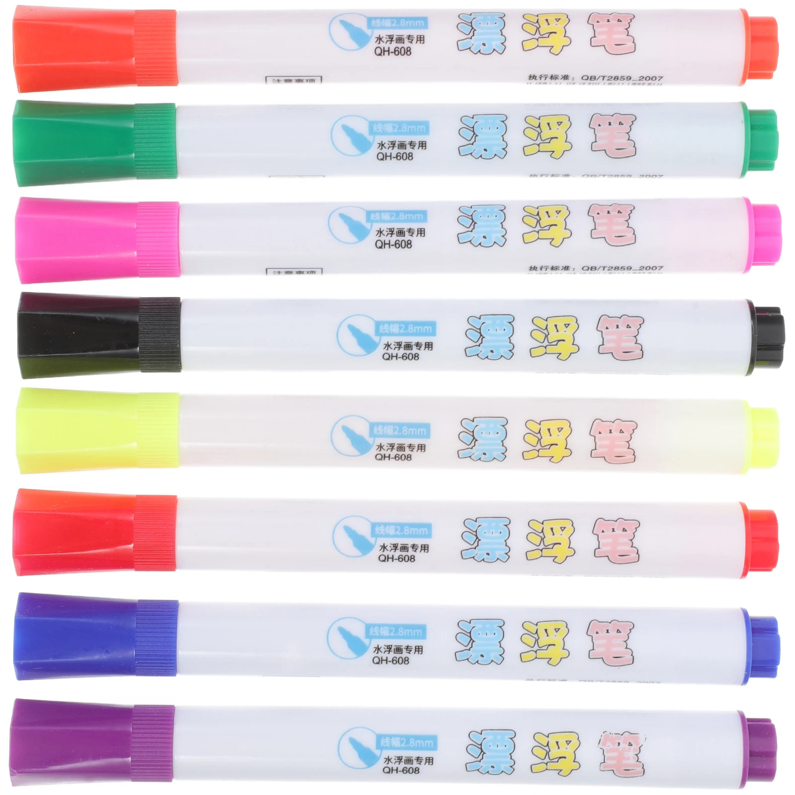 

8 Pcs Make Brush in The Water White Erasable Pen Markers for Kids Paint Doodle Pens Board Color Taste Liquid Chalk