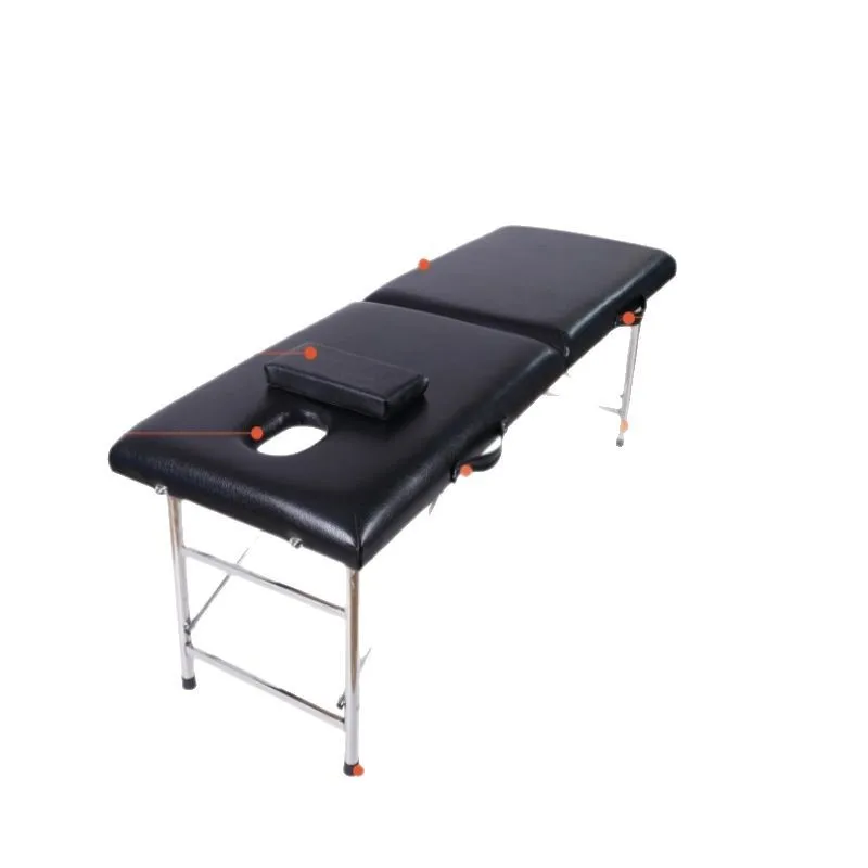 Tuina tattoo embroidery original point stainless steel household parallel bar beauty tattoo fire therapy portable massage bed