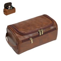 Leather Toiletry Bag for Men Women Dopp Kit Mens Hanging Toiletry Bag Travel Toiletry Bag for Traveling Large Cosmetic Bag for T 6