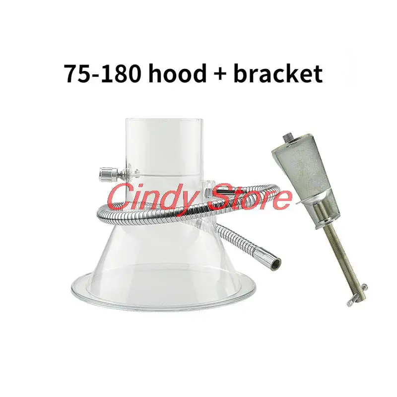 assembly line soldering fume hood exhaust hood smoking dust exhasust hood Exhaust pipe Horn cover with clamps bracket