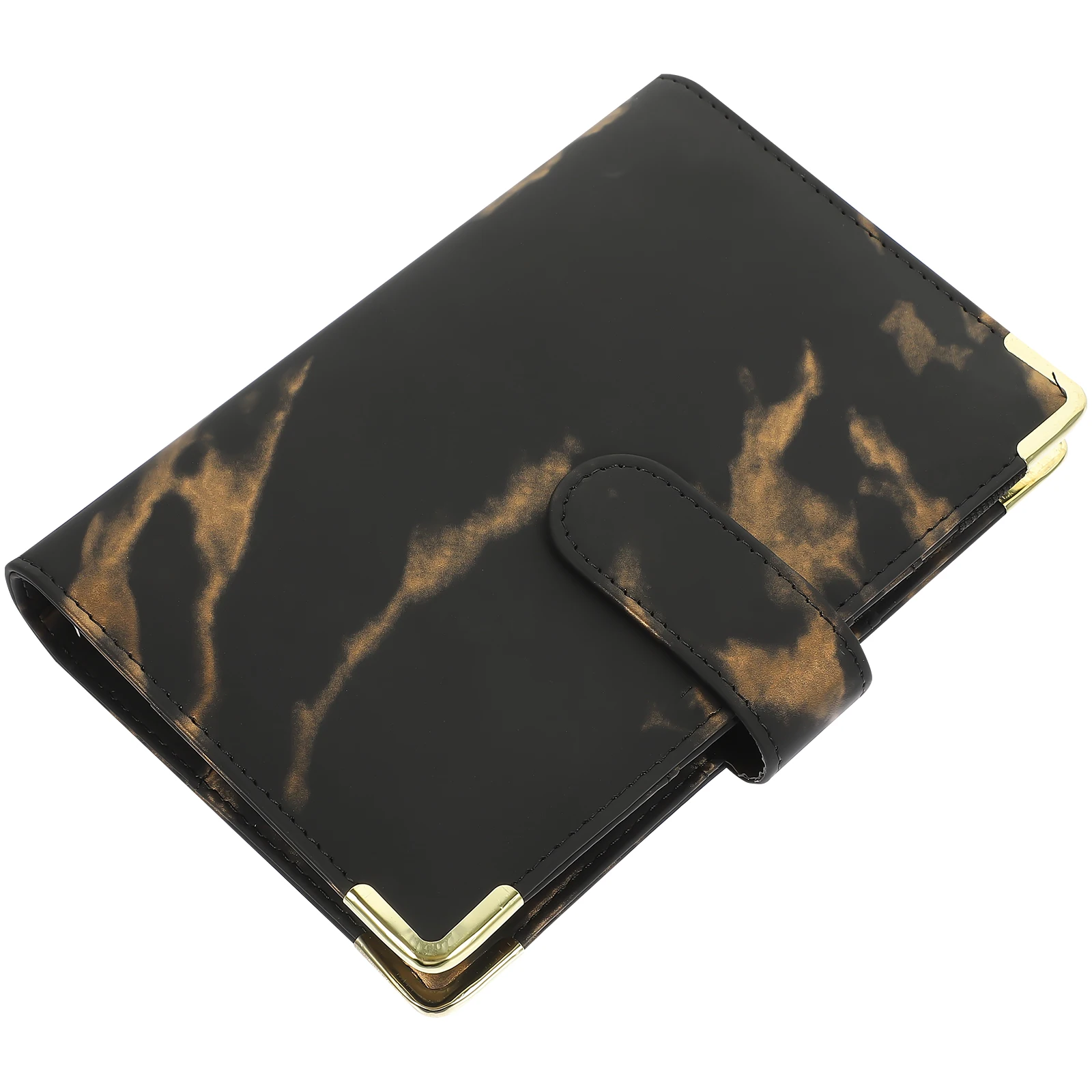 

PU Binder Cover A6 Notebook Protective Shell Lightweight Anti Slip Notepad Case Card Pockets Notes Diary Planner