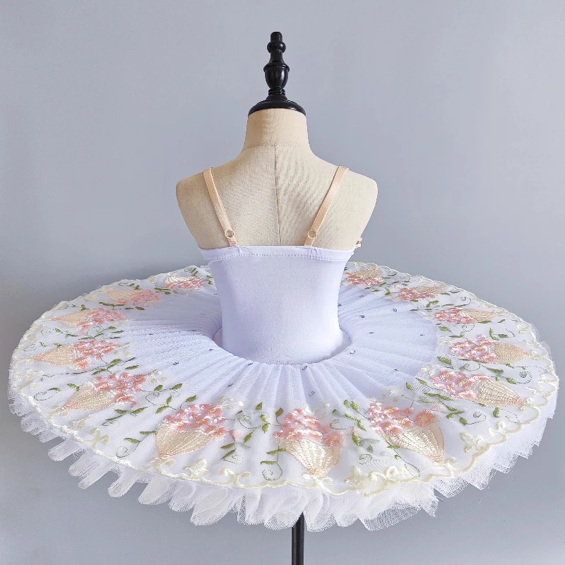 Classic Professional Ballet Tutu Kids White Swan Lake Ballerina Party Dance Costume Ballet Dress Princess Birthday Costumes