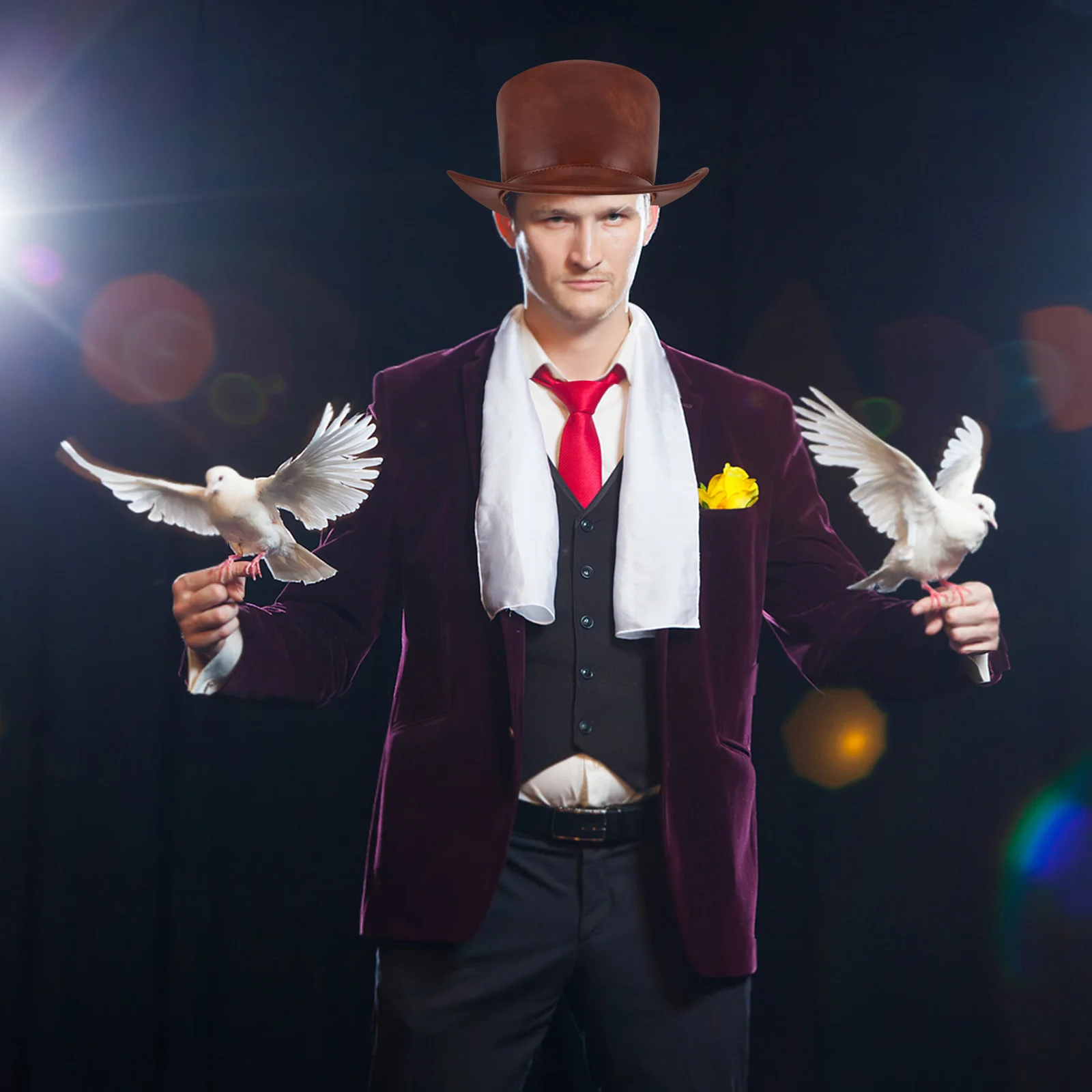 Caballero Medieval Vintage Steampunk falso Unisex para fiesta de Halloween accesorio de disfraz Steampunk