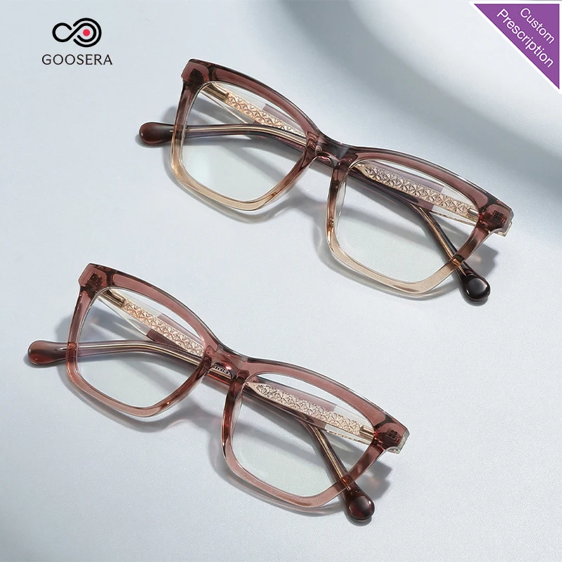 

Новые прозрачные оправы для очков для женщин, оптические очки TR90, фотохромные или антибликовые линзы с защитой от синего света, линзы по рецепту