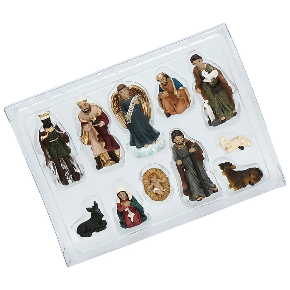 Gift Nativity Sculpture The Blessing Figurines Resin Miniature Figure Artware Collection