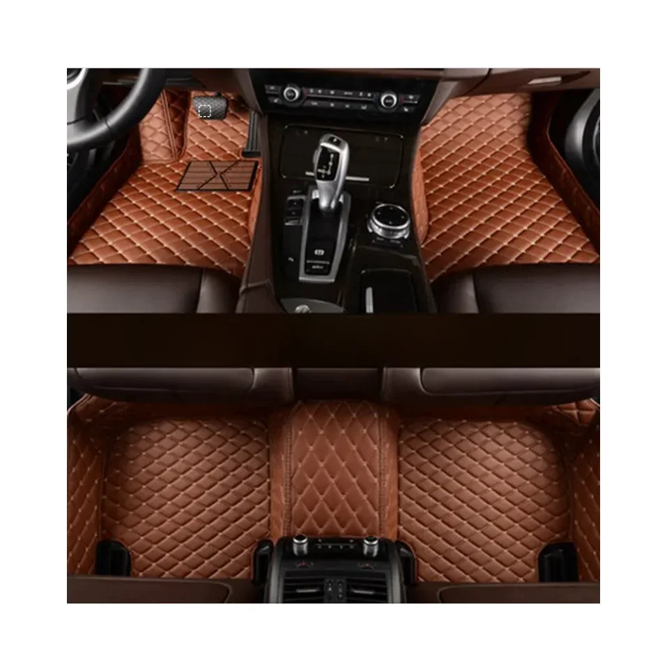 Luxury Leather Floor Mats For Cars Tapete Para Piso De Autos Universal Floor Mats Car Foot Mats