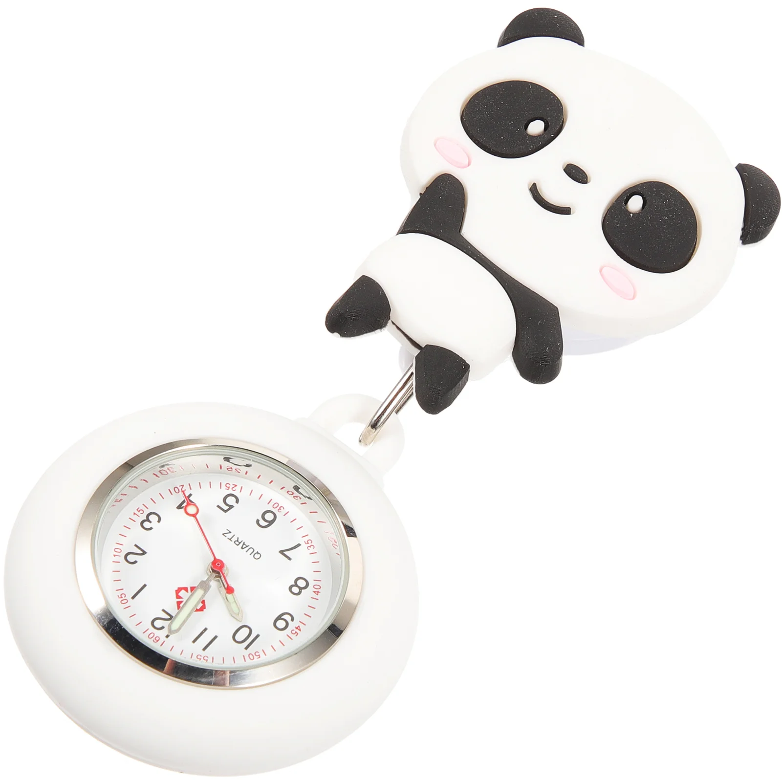 ساعة بمشبك للممرضات، ساعة معلقة للممرضات قابلة للسحب مع موضوع طبي مثالي لمحترفي الرعاية الصحية