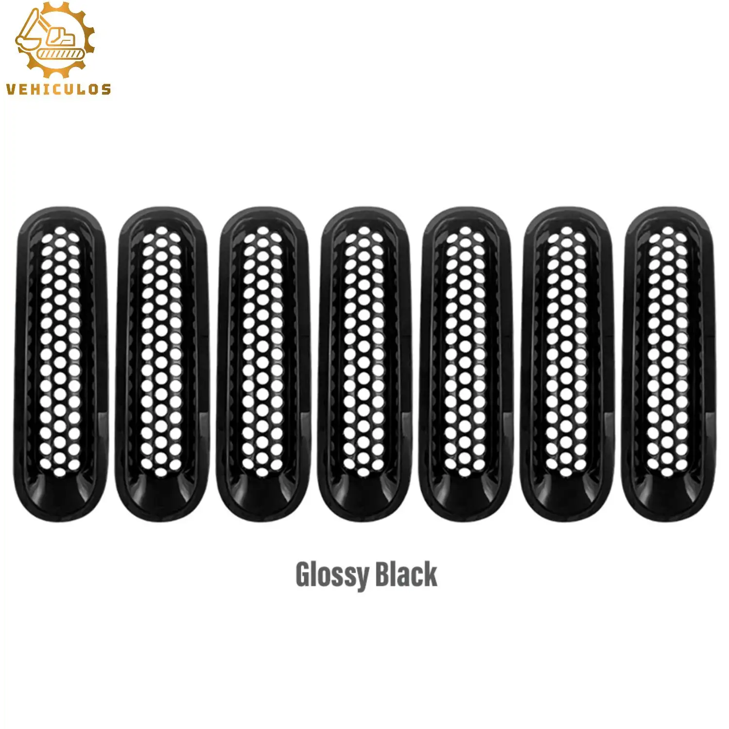 

VEHICULOS Auto Front Grille Mesh Inserts Trim Car Clip-in Grille Cover Guard ForJeep Wrangler JK 2007-2017 Car Exterior Parts