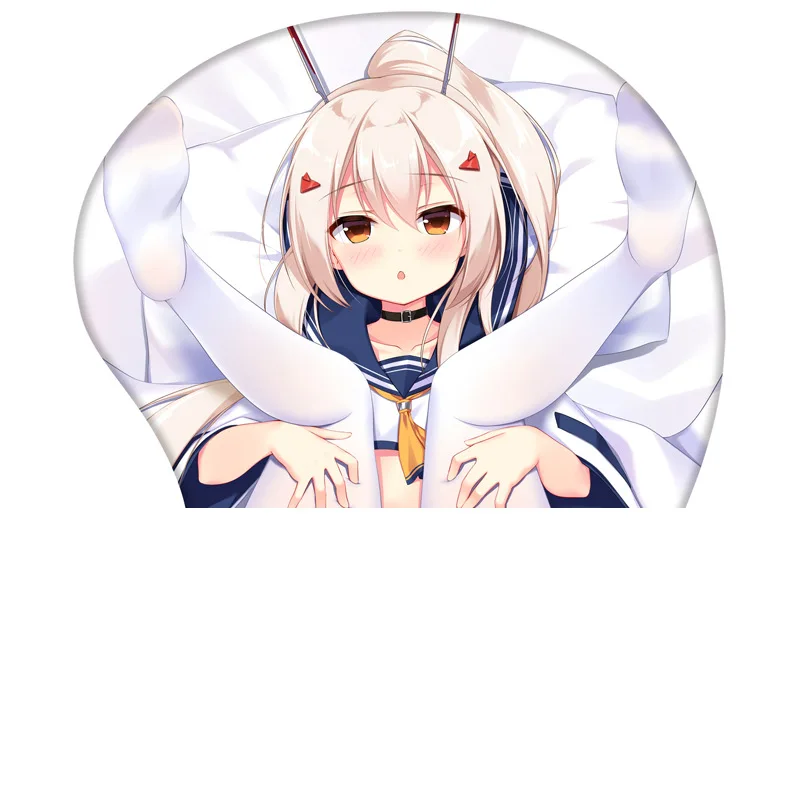 Azur Lane Ijn Ayanamis Mouse Pad Cute Girls Computer 3D Mouse Pad Wrist Guard Silicone Wrist Pad Computer Accessories