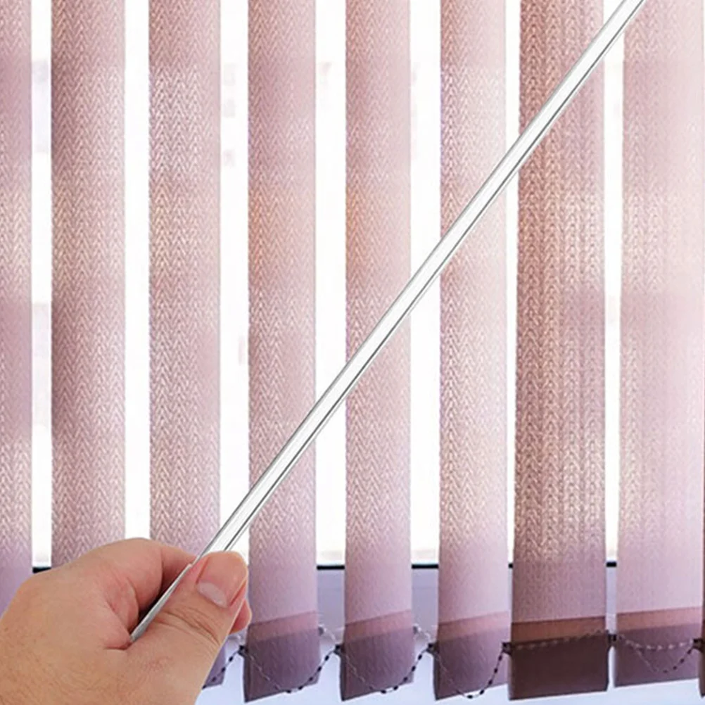 

4Pcs Blind Rod Vertical Blind Stick Replacement 19 Inch Transparent Curtain Pull Rod Window Opener Accessories
