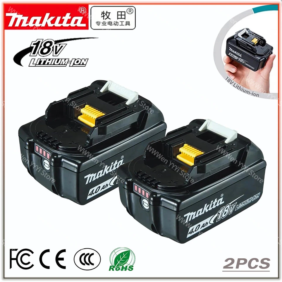 

NEW Original Makita 18V 4.0Ah Li-Ion Battery For Makita BL1830 BL1815 BL1860 BL1840 Replacement Power Tool Battery 4000mAh