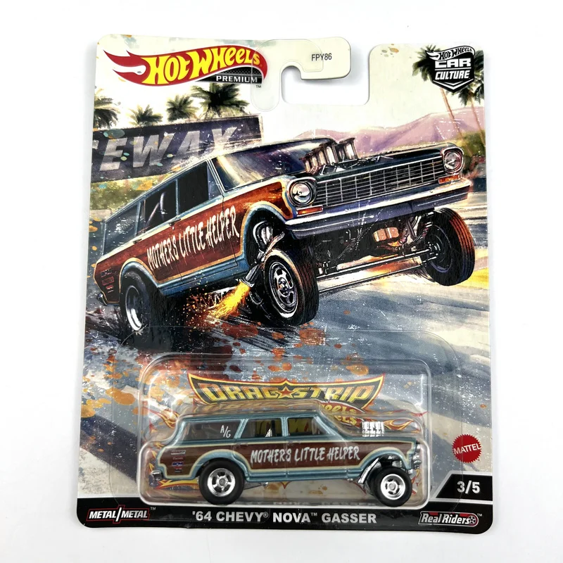 Hot Wheels Premium 1:64 Drag Strip VOLKSWAGEN CLASSIC BUG 33 WILLYS DODGE CORONET nova Plymouth Diecast car model  FPY86