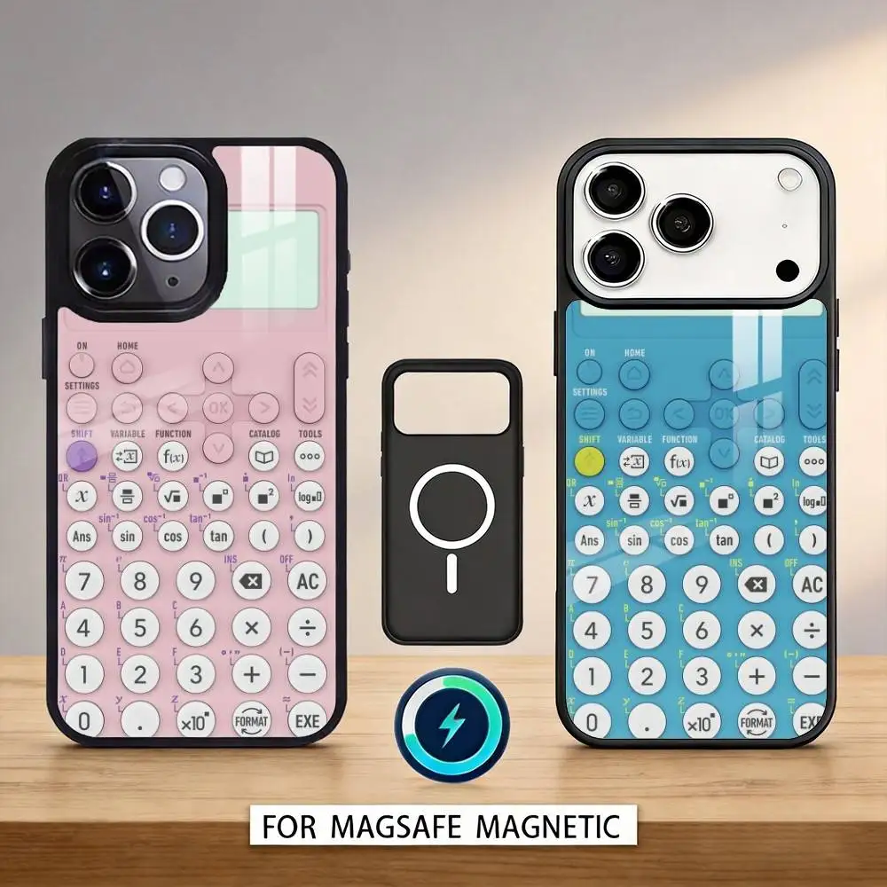

F-Funny C-Calculator P-Pattern Phone Case For iPhone 17,16,15,14,13,12,Pro,Max For Magsafe Magnetic Wireless Charging