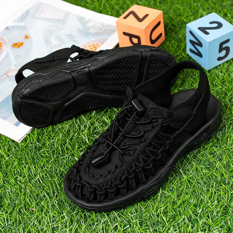 Kid's Summer Sports and Leisure Sandals Outdoor Beach Shoes Trendy Breathable Fashion Comfortable All-match New Woven Sandals