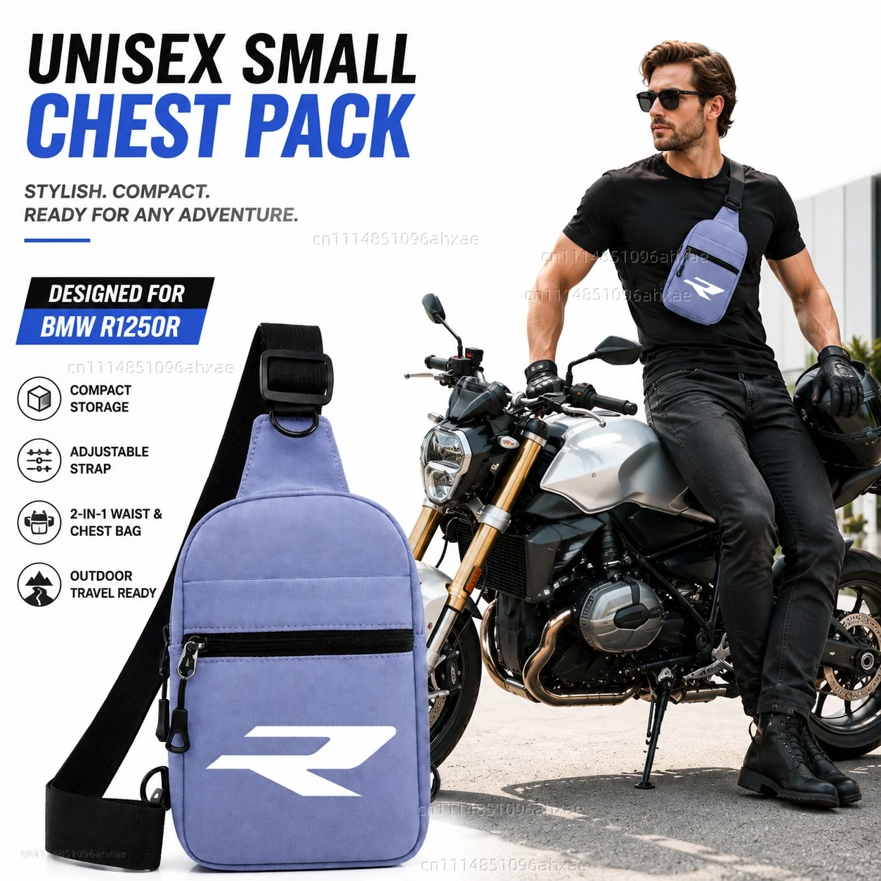 Motorcycle 2In1 Multi-functional Waist Bag Chest Bag Outdoor Travel Bag For BMW R1250R R1200R R1150R R1100R R850R F900R F800R