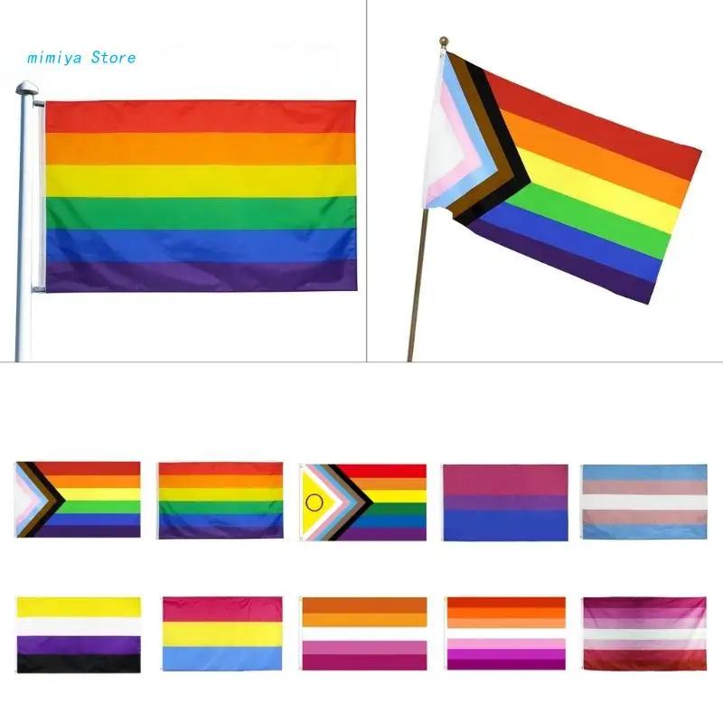 Homosexual Bisexual Pride 90x150cm Colorful Rainbow Gay-Friendly