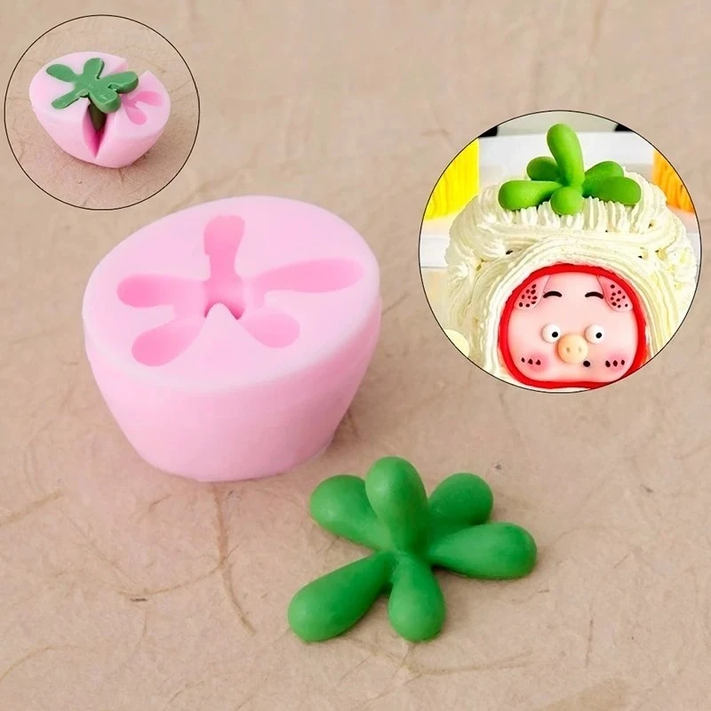 

Plants Silicone Molds Tree Stumps Maple Leaves Flowers Fondant Candy Chocolate Mould Party Birthday Cake Decoration Accessories
