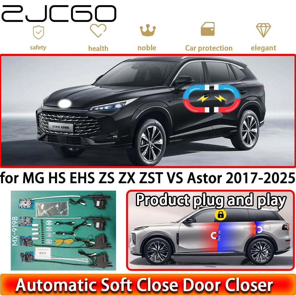 

for MG HS EHS ZS ZX ZST VS Astor 2017-2025 Soft Close Door Kit Power Closing Latch System Auto Pull Door Easy Close Plug & Play