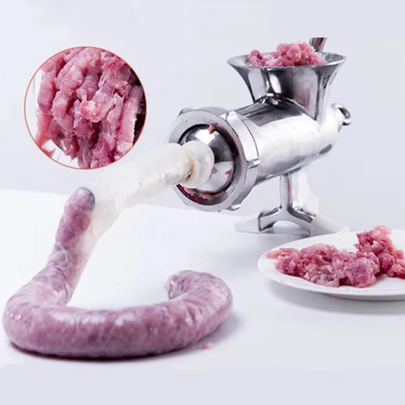 Manual Operation Pork Meat Grinder Enema Machine