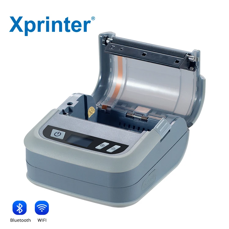 Xprinter XP-P323B Portable Receipt Printer Sticker Label Maker Inkless Printer with LED Screen and Multi Command Compatible