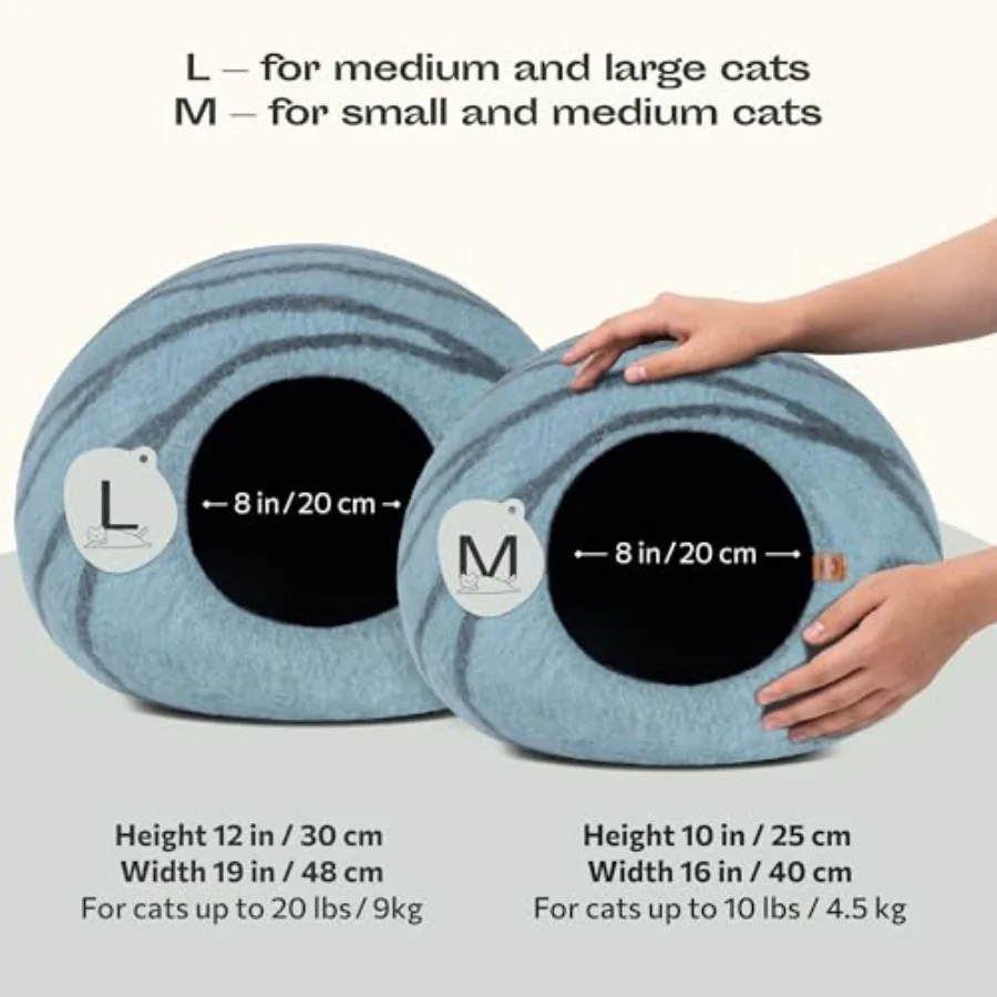 Premium Felt CAT CAVE Bed - view 2