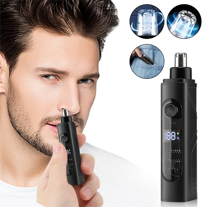 【DEAL!】Para homens para mulheres elétrica nariz aparador de pêlos mini implementar barbeador clipper orelha pescoço sobrancelha trimmer barbeador homem limpo guarnição