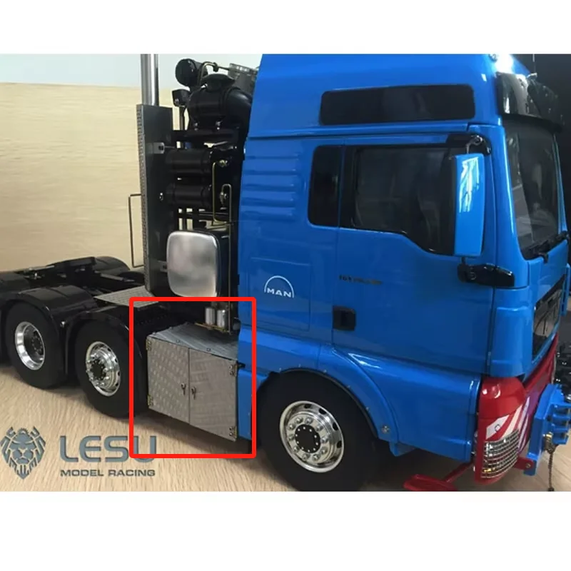 

LESU 1/14 Tamiya tractor truck dump truck model toy metal tool box G-6056 DIY modified car