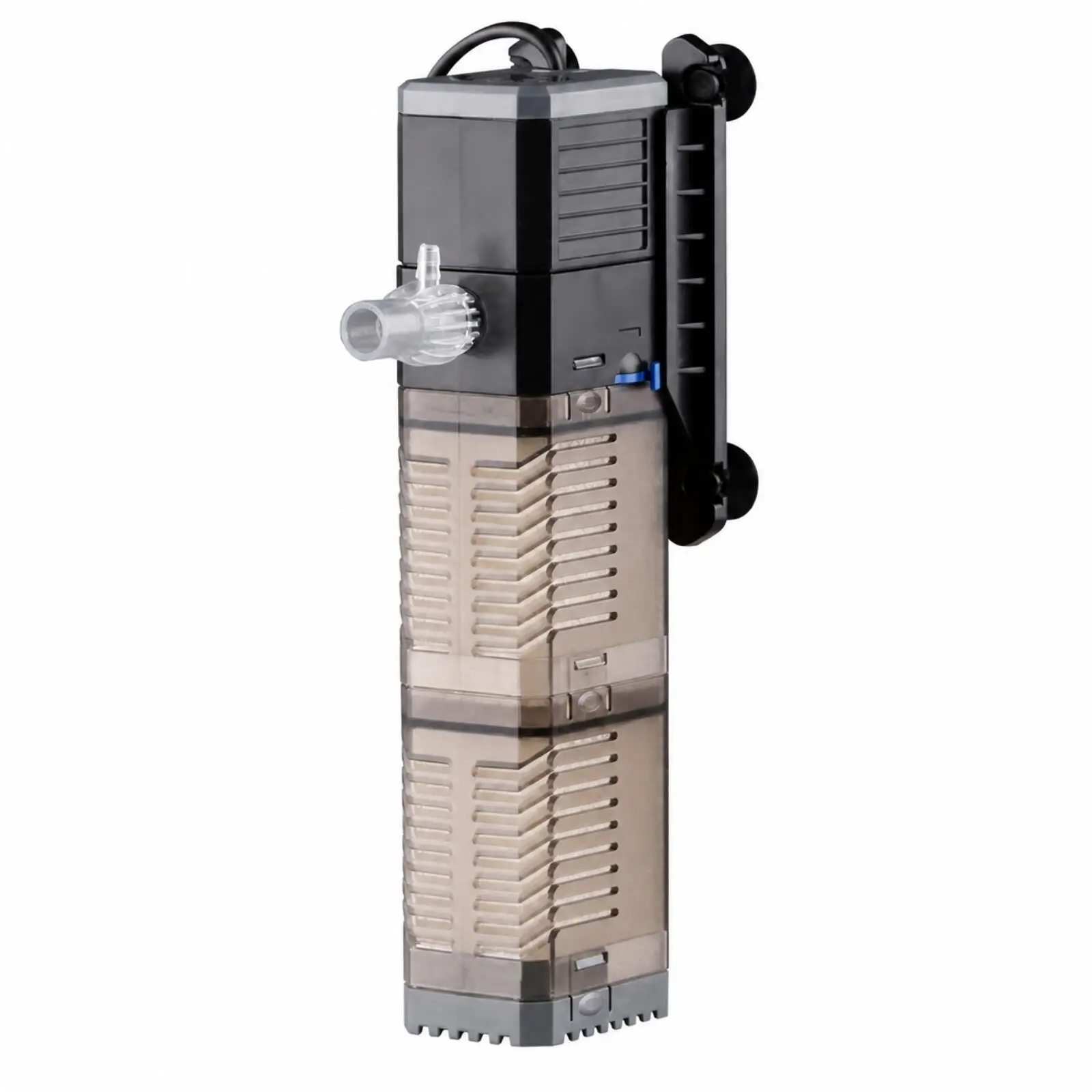 Aquarium Submersible Pump with Filter Strainer for Ornamental Fish Tank Water Circulation and Aquatic Plant Oxygen Supply - view 3