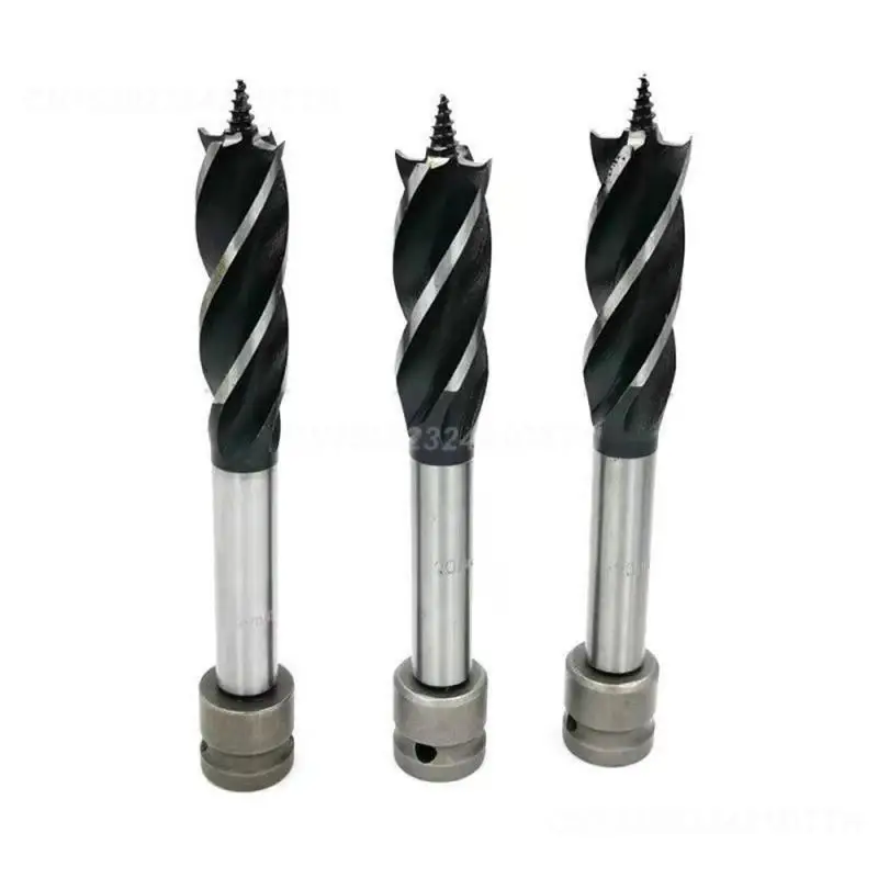 Carpenter Drill Bit Carbon Steel Wood Milling Cutter Durable Creative Accessories Tools Reaming Drill Tapper Four-edge Four-slot