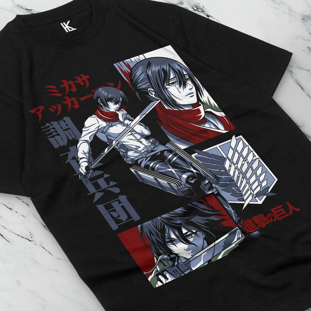 Mikasa Ackerman  Attack on Titan  T-Shirt  Manga Unisex All Sizes CottonTee