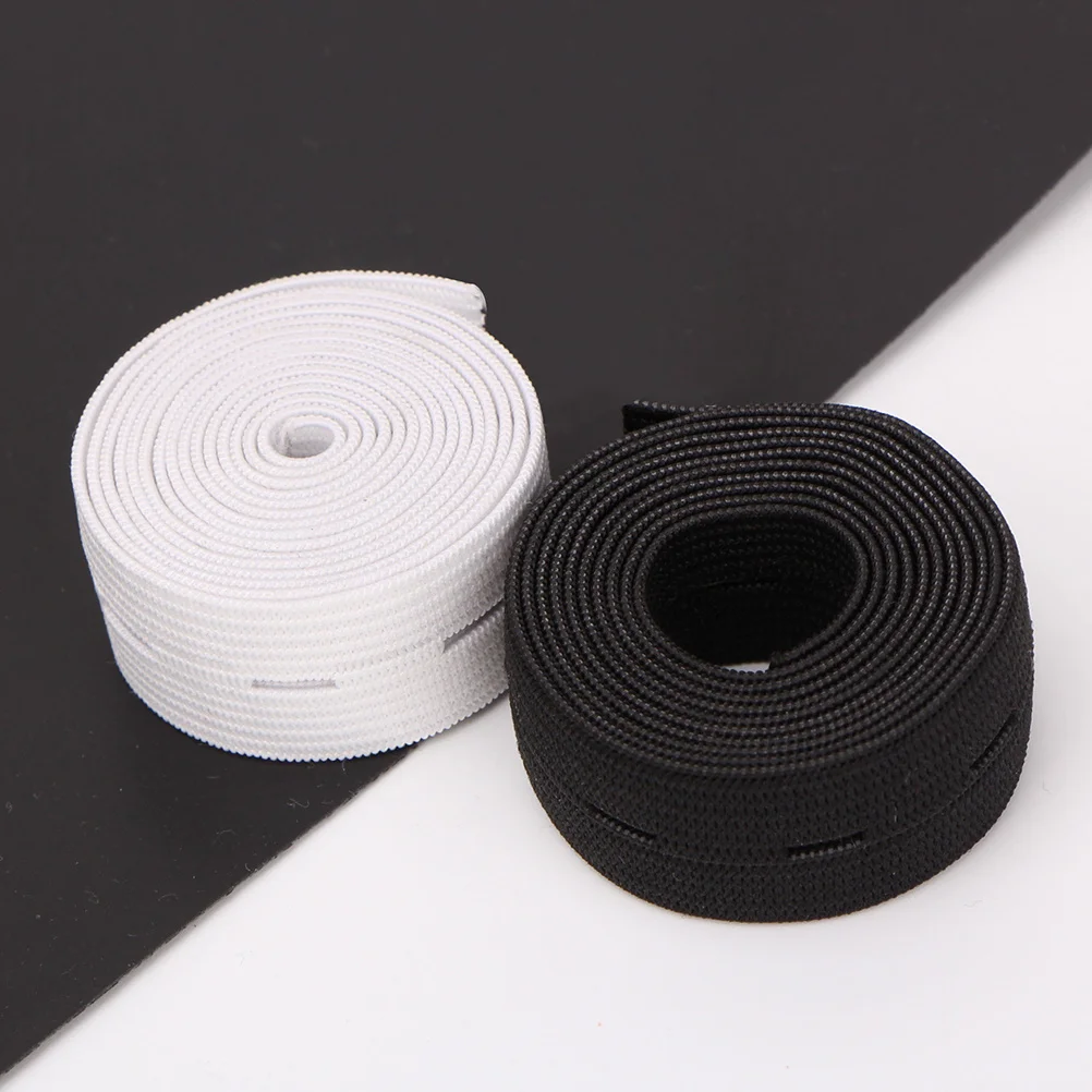 

1Pcs Premium Cloth Elastic Band Adjustable Latex Cord for Pregnant Women Maternity Pants Rope Black Elastic Latex Cord