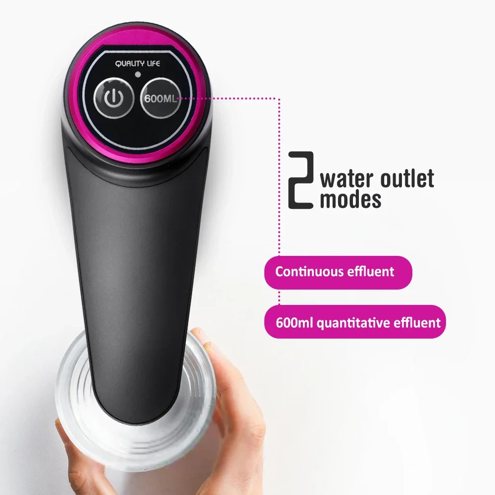 Portable Automatic Water Dispenser Electric Water Pump Button Control USB Charge Drink Dispenser for Kitchen Office Outdoor view 3
