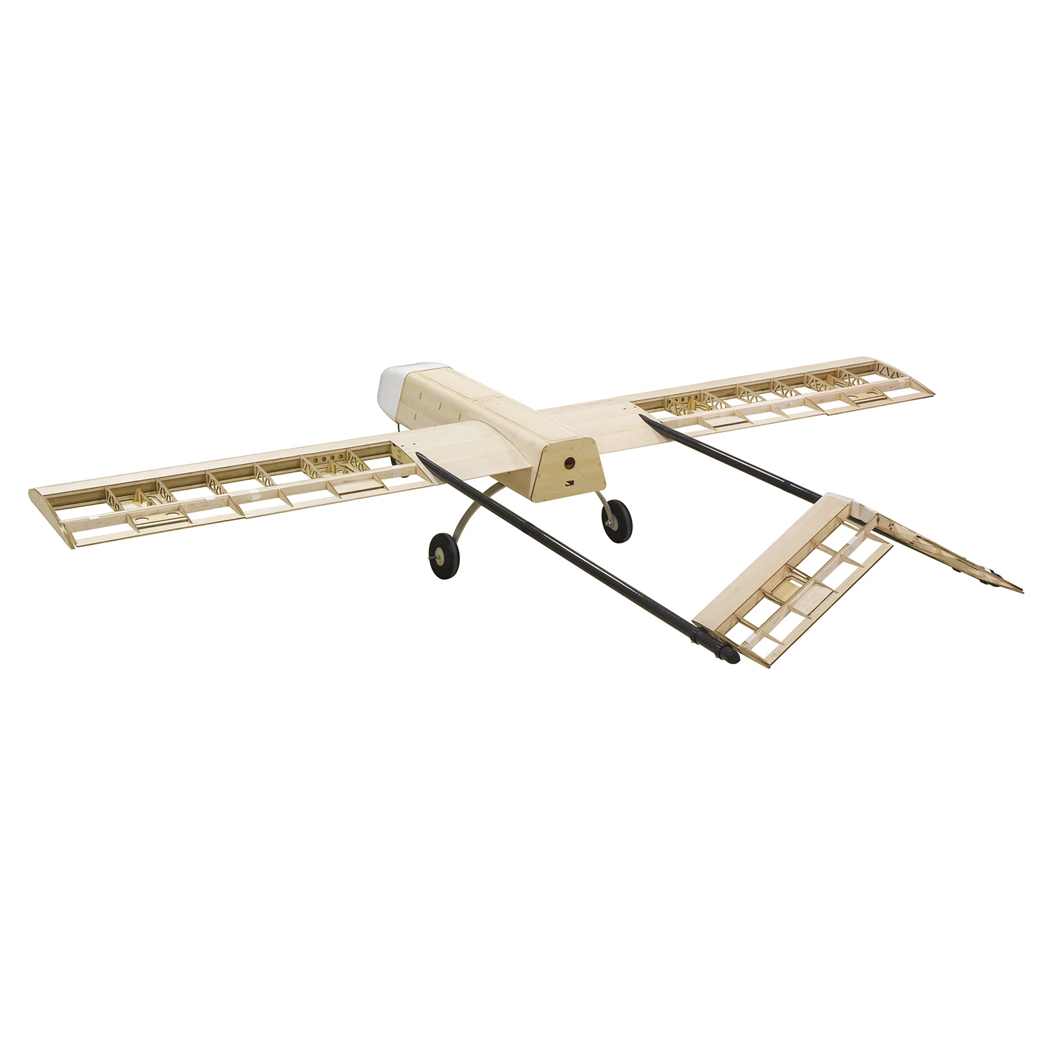 Samoloty RC wycinane laserowo Balsa drewno samolot RQ7 rama cienia bez osłony rozpiętość skrzydeł 2100mm Balsa drewno Model zestaw do budowania