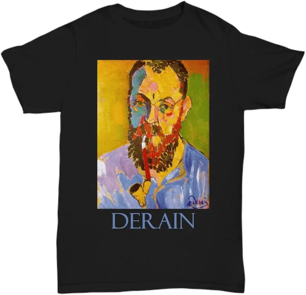 Portrait of Henri Matisse by Andre Derain - Unisex Tee  Cotton Luxury brand vintage oversized