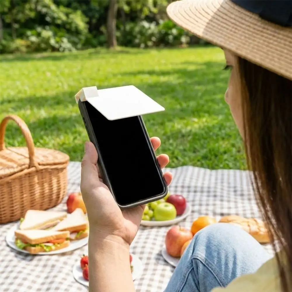 3D Printed Mobile Phone Sunshade Anti-Glare Anti-UV Cellphone Screen Hood Improves Screen Visibility Portable