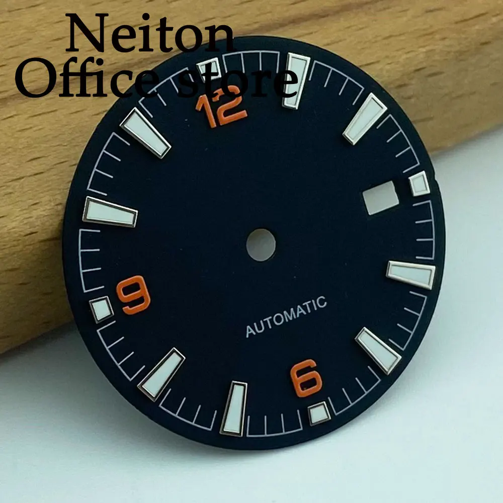 NEITON 31mm sterile watch dial luminous fit NH35 NH34 NH36 movement