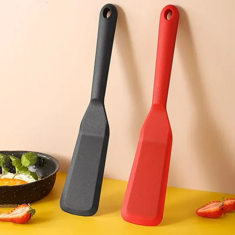 

NEW 1Pc Silicone Frying Shovel Non-Stick Surface Kitchen Pancake Fried Egg Transfer Shovel Steak Shovel Kitchen Baking Tools