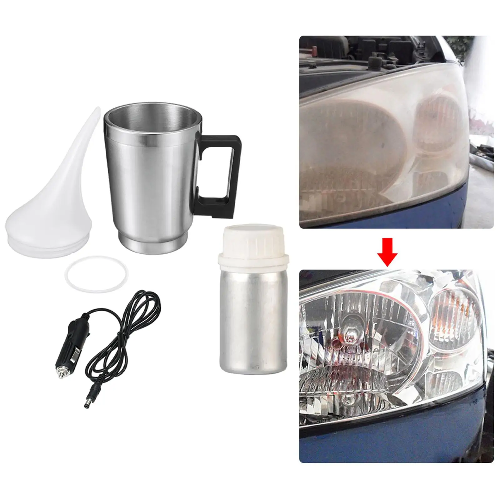 Car Headlight Renovation Kit, Atomizing Cup Auto Restore Kits Iron Plating