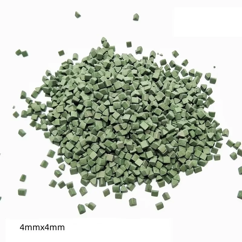 500g Jewelry Polishing Material Ceramic Stone Polishing Tumbling Media Vibration Tumbler Machine Use Corundum Triangle Abrasive