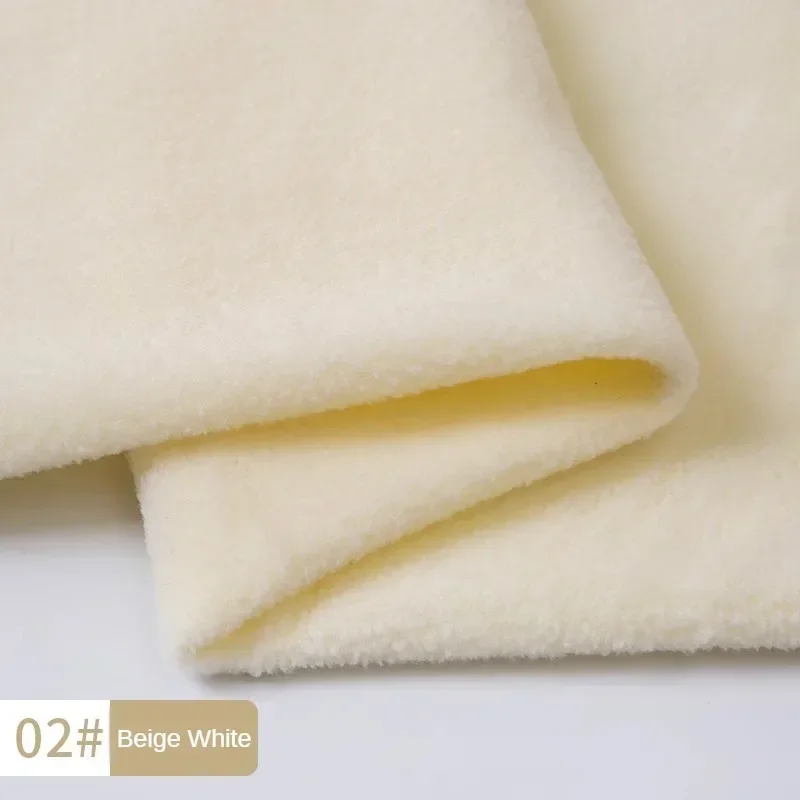 Double-sided Polar Fleece Fabric Lining By The Meter for Clothing Coats Sewing Winter Plain Thickened Diy Cloth Soft Comfortable
