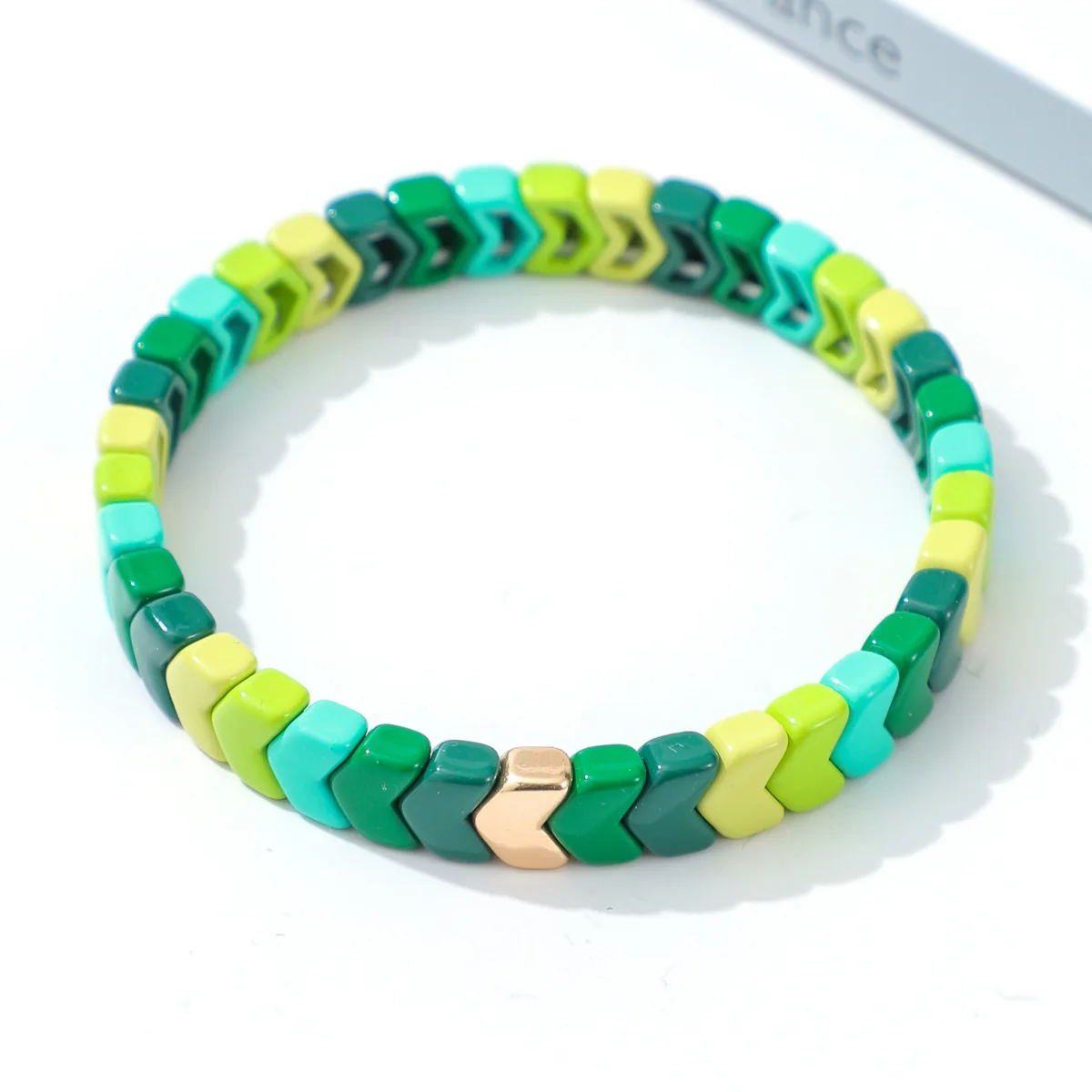 New Color European American Bohemian Trend Fashion Enamel Women's Bracelet Arrow Color DIY Paint Stretch Female Bangle Jewelry